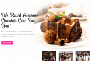 Верстка сайта кондитерской