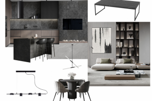 2 д коллаж дизайна интерьера