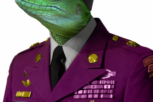 Ящерица-военный