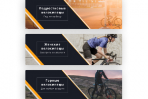 Баннеры для сайта "Велохаус"