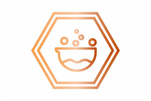 Векторная иконка «Емкость с горячей водой»