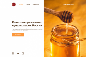 Сайт по продаже мёда