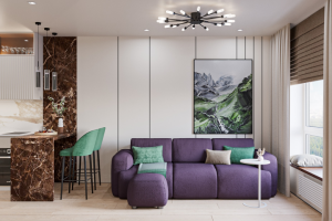 Визуализация гостинной