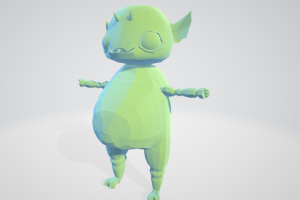 Модель персонажа под анимацию