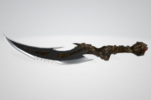 "Dragon Knife" Low-poly