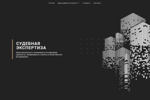 Сайт визитка о судебной экспертизе