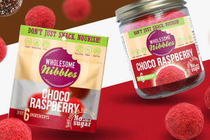 Wholesome Nibbles. Дизайн упаковки органических сладостей.