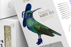 Веселые птички на коробках с чаем