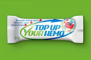 Батончик для здорового питания. Разработка логотипа и упаковки.