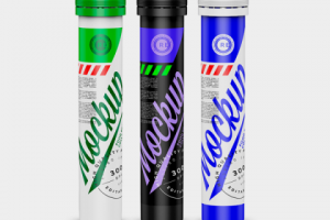 Мокап Банка Витамины Труба