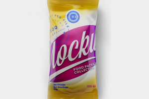 Мокап Флоупак Мороженое