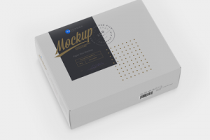 Мокап Бумажной Коробки Крафт