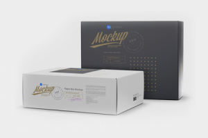 Мокап Бумажной Коробки Крафт