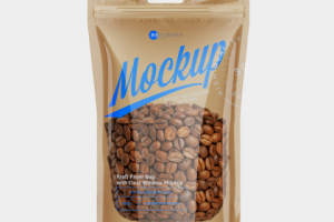 Мокап Пакет Кофе Чай