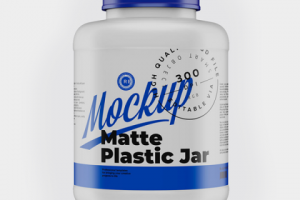 Мокап Банка Протеин Белая