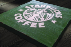 Интерьерная вывеска "Starbucks"