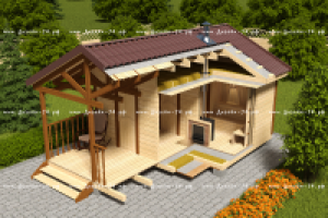 Разрез бани