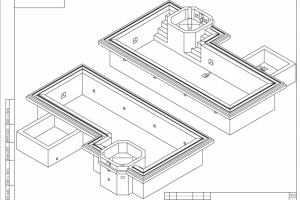 чаша бассейна (3Д модель)
