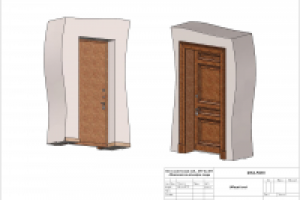 Облицовка металлической двери