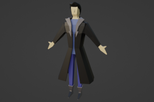 Low-poly man character