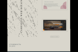 Сайт портфолио - camelliya