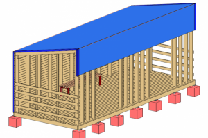 Простой навес в REVIT