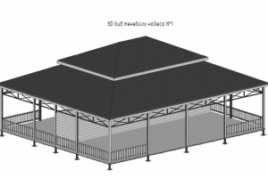 Теневой навес в REVIT
