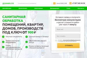 Дизайн-макет для дезмира.рф