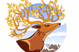 Иллюстрация на этикетку банки фруктового джема