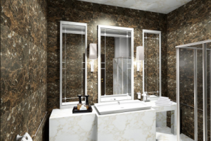 Дизайн квартиры "Меланжевый шик". Ар-деко