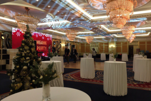 Корпоратив  сотрудников Газпромбанк. Банкетный зал