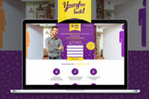 Дизайн LP для сети хостелов YoungFree