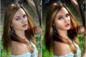 Художественная обработка женского портрета