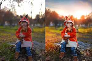 Цветокоррекция фото и замена неба