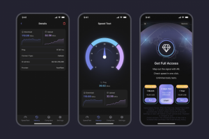 дизайн приложения SpeedTest