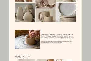 Лендинг магазина керамики