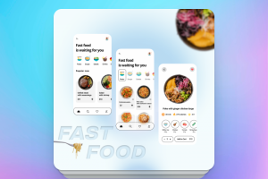 Дизайн мобильного приложения онлайн доставки еды из ресторанов