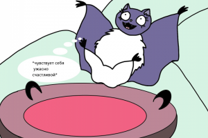 Комиксы про маму-летучую мышку