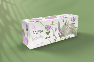 Иллюстрация и макет для упаковки чая