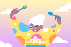 Персонаж для приложения в стиле modern flat