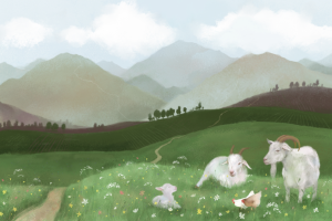 Козы и куры