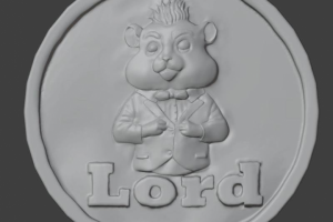 Модель монеты для печати на 3D принтере