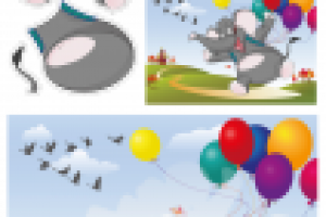 иллюстрации к детскому пособию для вырезания