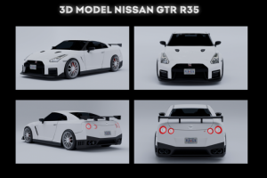3D Model Nissan GTR R35 2017