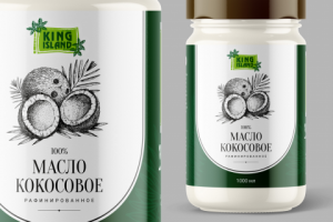 King Island кокосовое масло. Дизайн упаковки №3