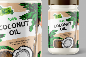 King Island кокосовое масло. Дизайн упаковки №2