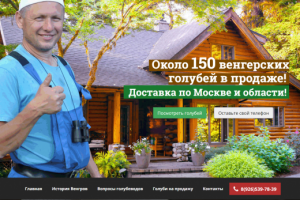 Создание лендинга (Продажа голубей)