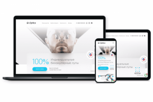 Корпоративный сайт индивидуальных бинокулярных луп