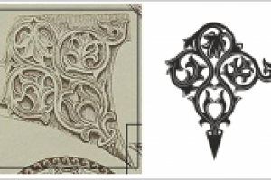 Обрисовка в вектор орнаментов