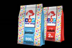 Концепт упаковки корма для собак